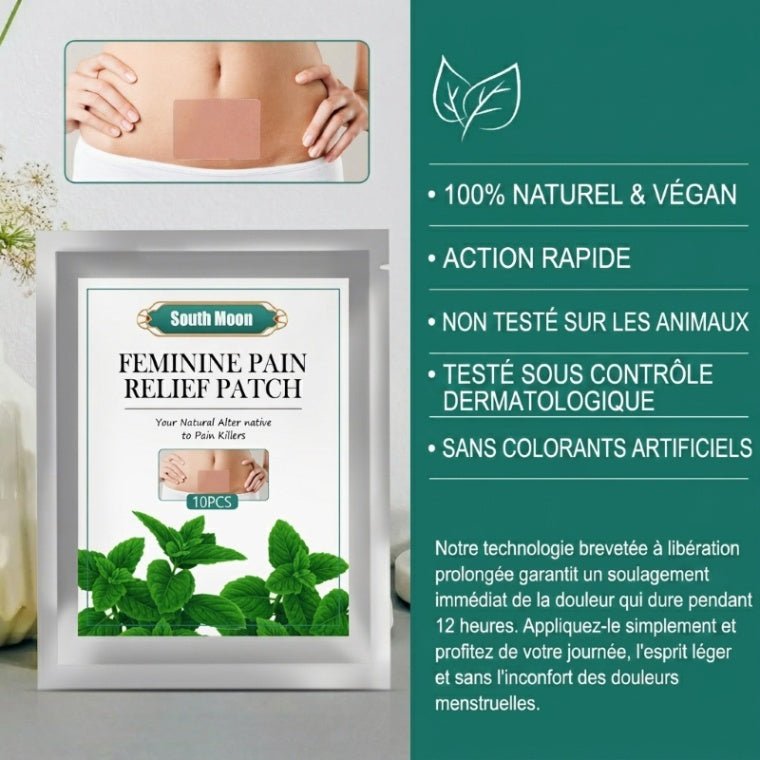Patchs Apaisants Multi-Zones (Règles Douloureuses, Tensions Lombaires, Maux de Dos) - MAMANIMA